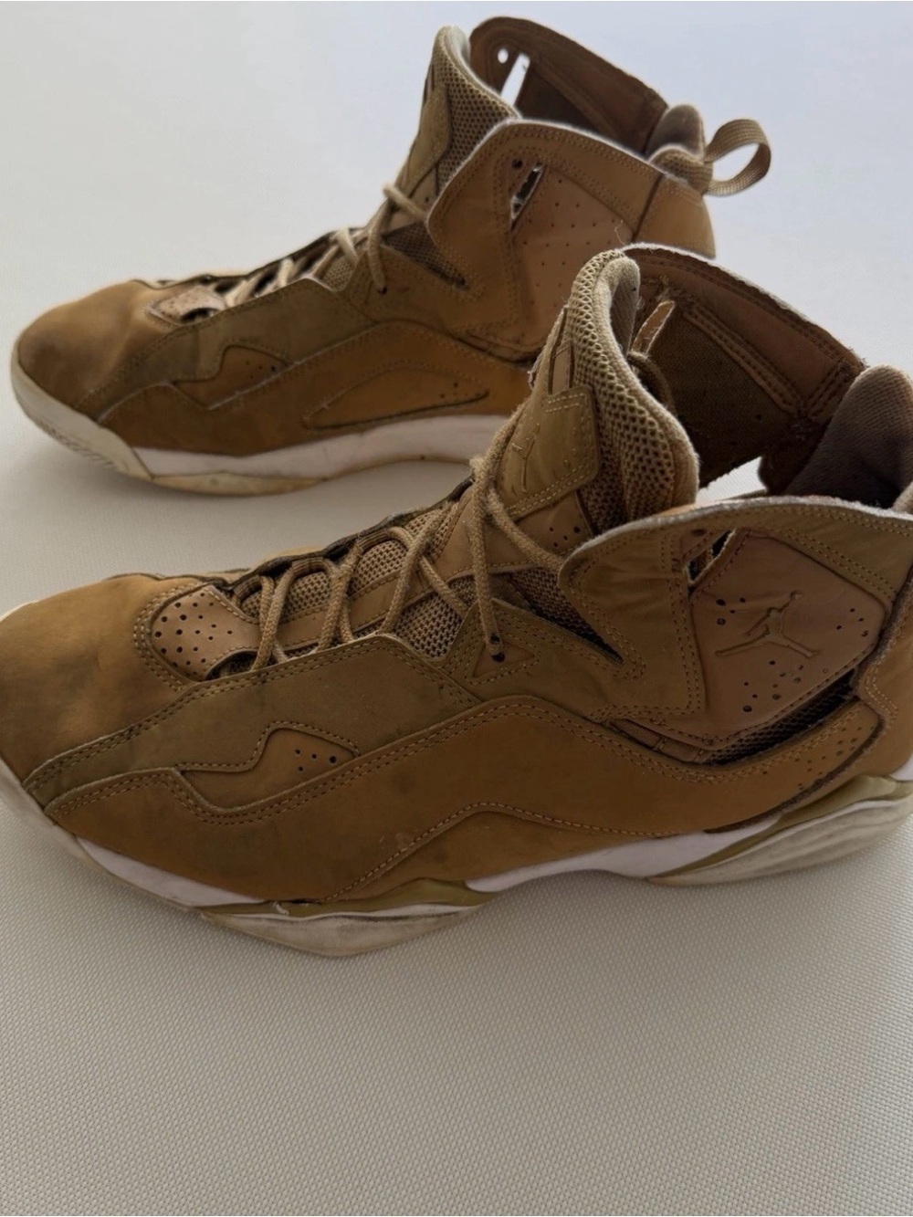 Jordan Men’s High-Top Sneakers in Wheat/Tan